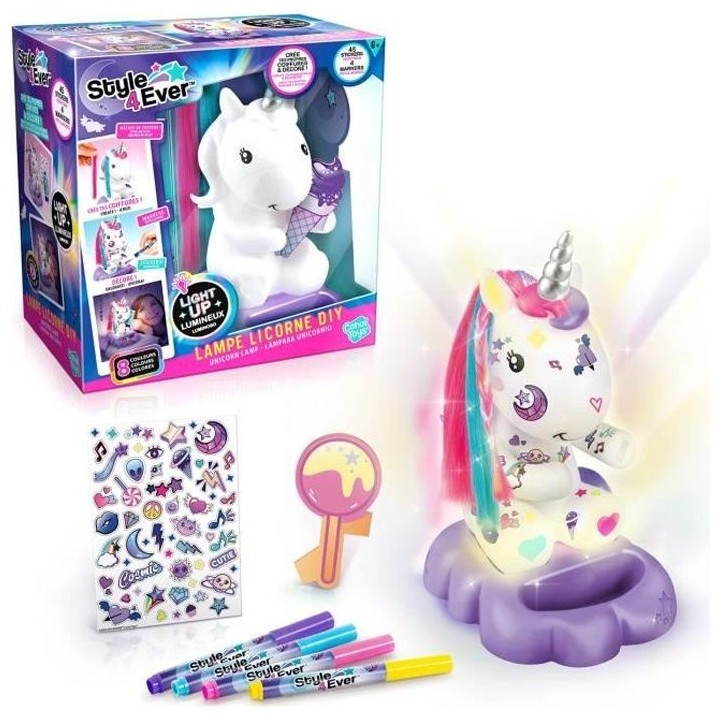 Canal Toys Lampe Licorne a Décorer Cosmique Edition Collector
