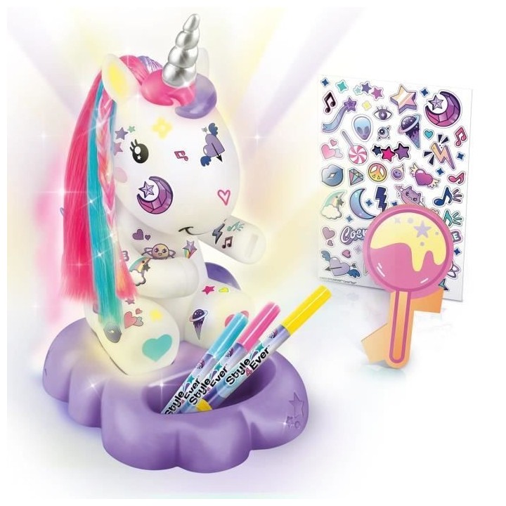 Canal Toys Lampe Licorne a Décorer Cosmique Edition Collector