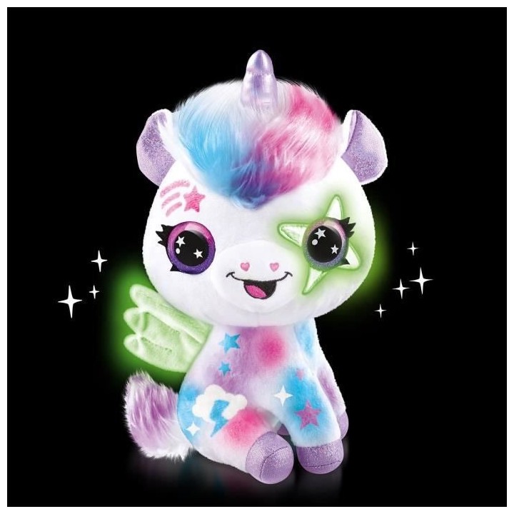 Canal Toys Licorne a Personnaliser Airbrush Plush - Peluche Spray Art