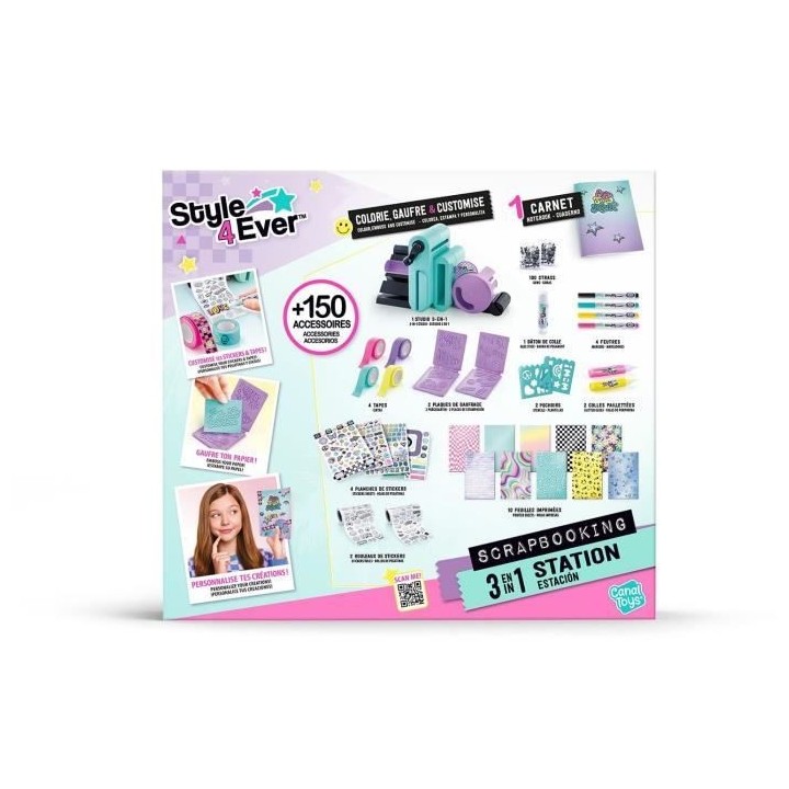 Canal Toys Studio de Scrapbooking 3 en 1 Style 4 Ever - Personnalise C