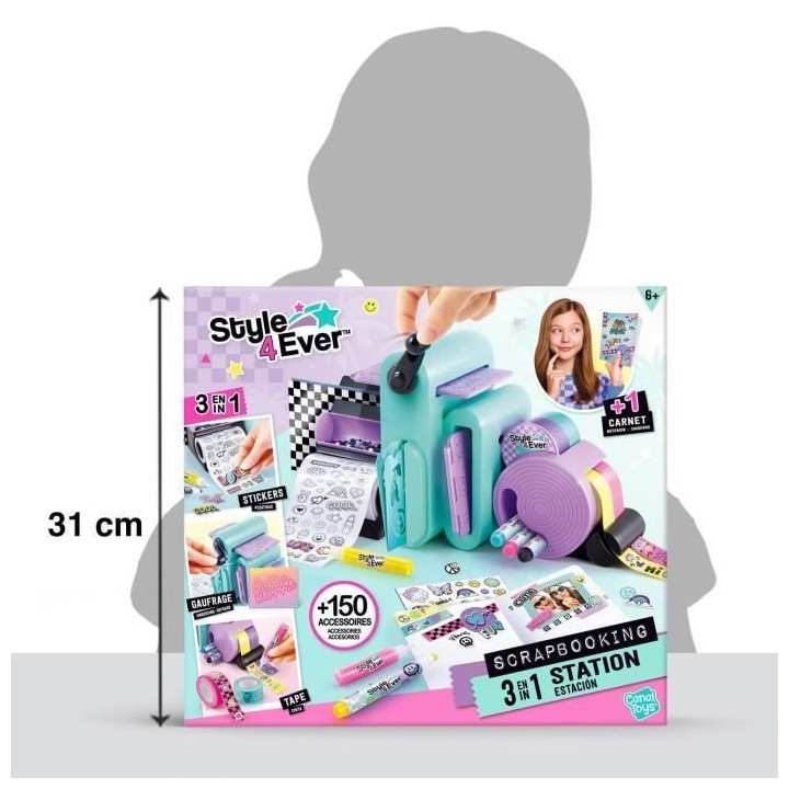 Canal Toys Studio de Scrapbooking 3 en 1 Style 4 Ever - Personnalise C