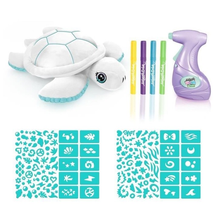 Peluche Airbrush Nature Tortue a Personnaliser - Canal Toys - OFG 280