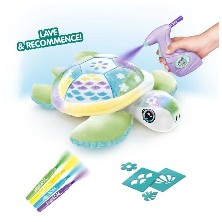 Peluche Airbrush Nature Tortue a Personnaliser - Canal Toys - OFG 280