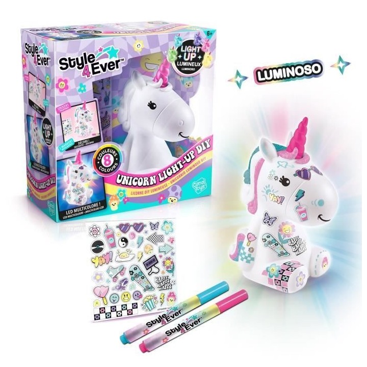 Canal Toys Style 4 Ever - Licorne Y2K DIY Lumineuse a décorer - Editi