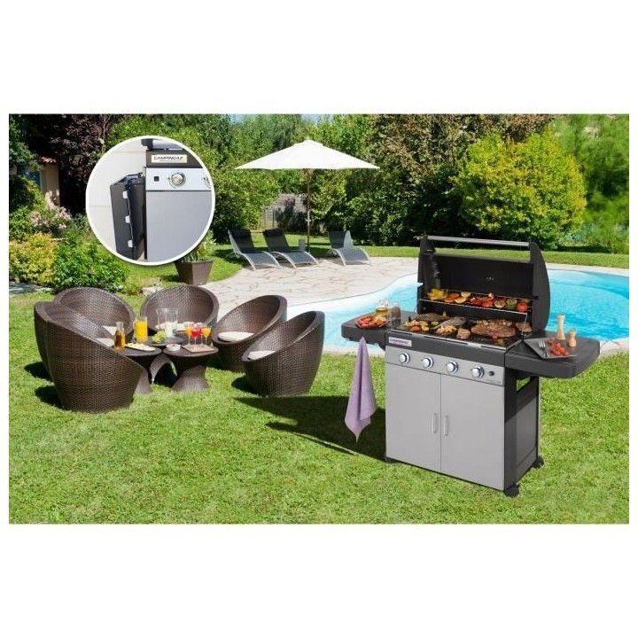 Barbecue a gaz CAMPINGAZ - Class 4 L Plus - Grille + plancha en fonte