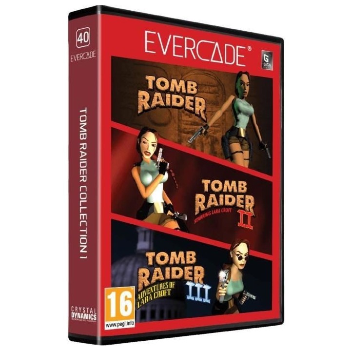 Tomb Raider Collection 1 - Cartouche Evercade n°40 - Retrogaming