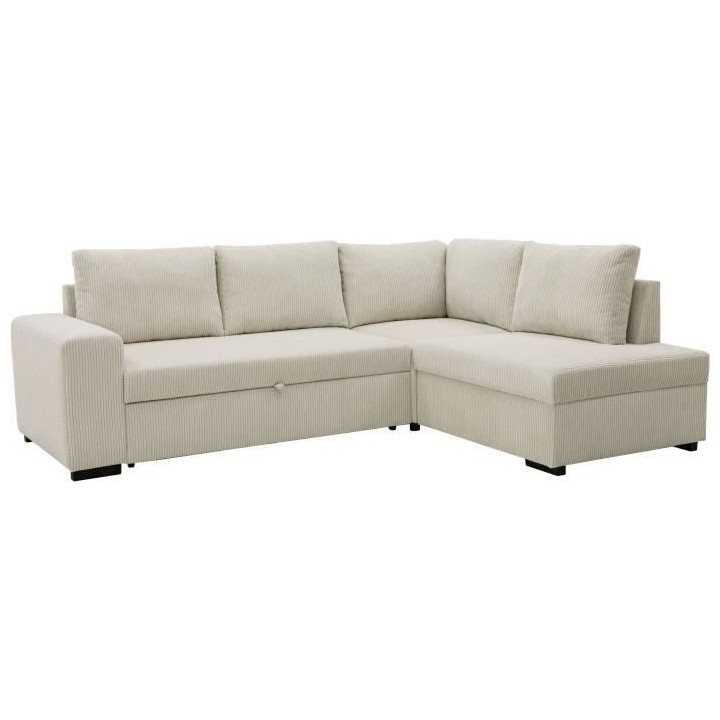 Canapé d'angle convertible réversible NIRVANA 4 a 5 places - Tissu v