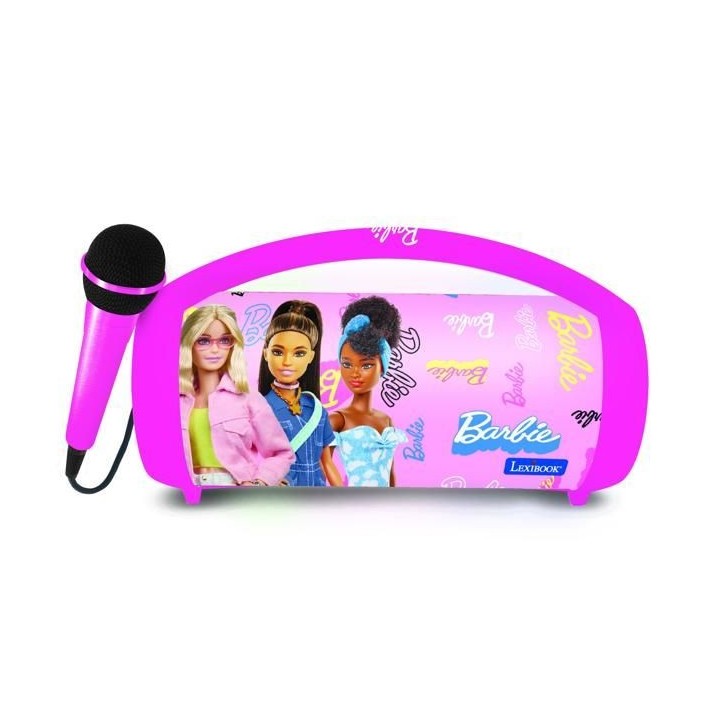 Enceinte Bluetooth Sans-Fil Lumineuse avec Micro Barbie