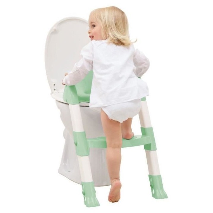 Réducteur WC - THERMOBABY - KIDDYLOO - Vert Céladon - Ajustable