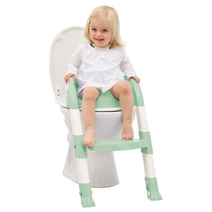 Réducteur WC - THERMOBABY - KIDDYLOO - Vert Céladon - Ajustable