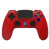 Manette Sans Fil Rouge avec Prise Jack pour casque et boutons lumineux pour PS4