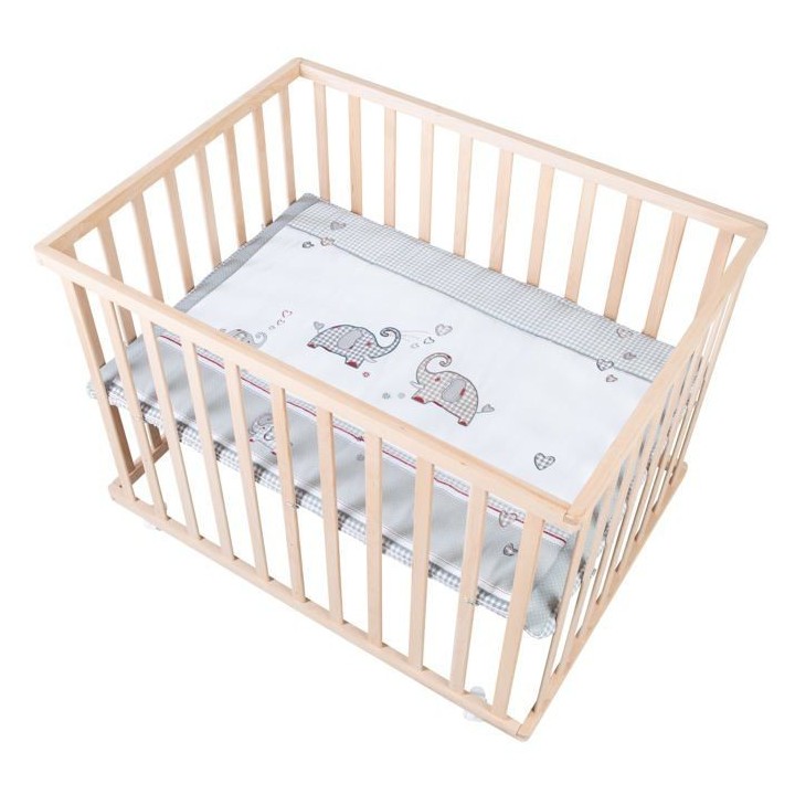 Parc Bébé sur Roulettes - ROBA - Jumbotwins - Réglable en Hauteur -