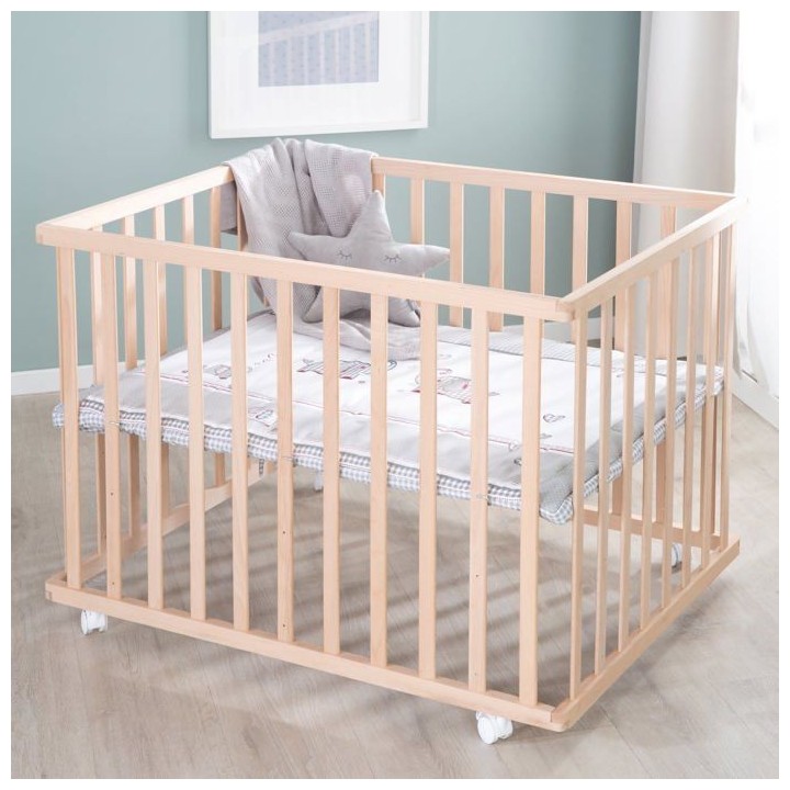 Parc Bébé sur Roulettes - ROBA - Jumbotwins - Réglable en Hauteur -