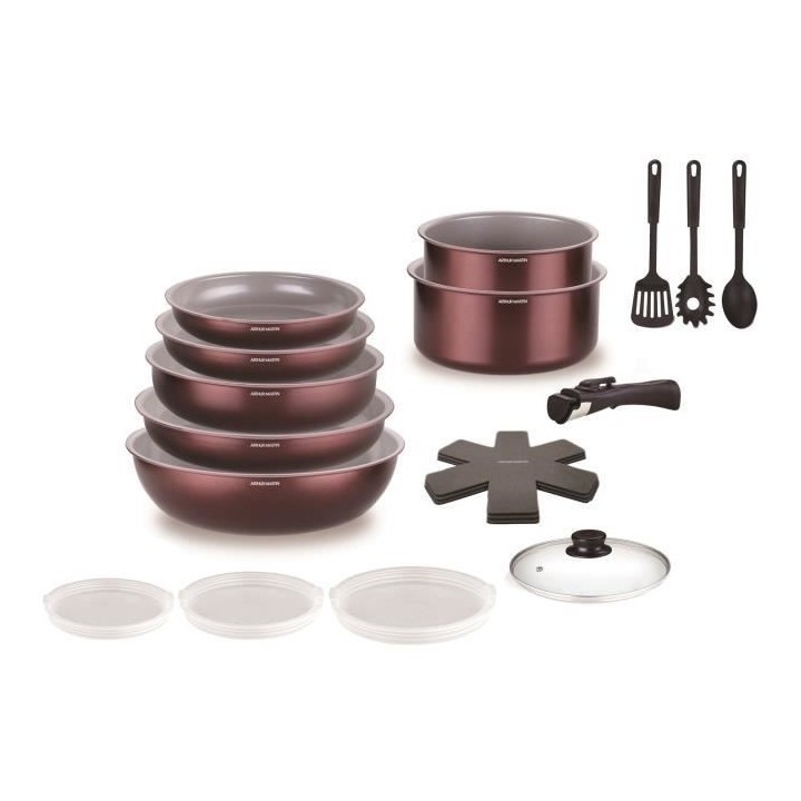 Batterie de cuisine - Tous feux dont induction - ARTHUR MARTIN - AM250