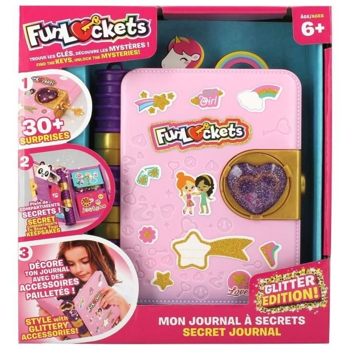 Journal a Secrets - KD - Funlockets - Mon Journal a Secrets Édition P