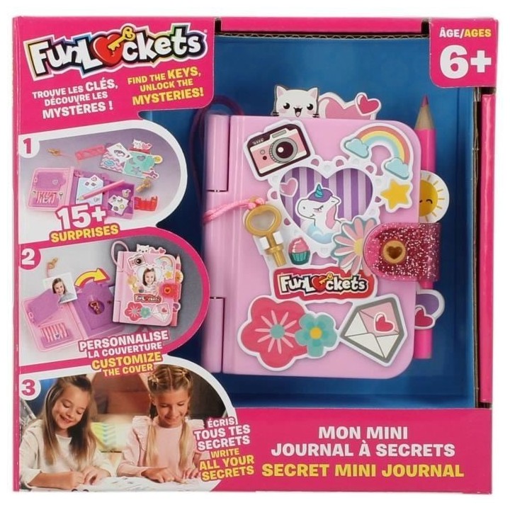 Mini Journal - KD - Funlockets - Mon Mini Journal Secret - Amuse-toi a
