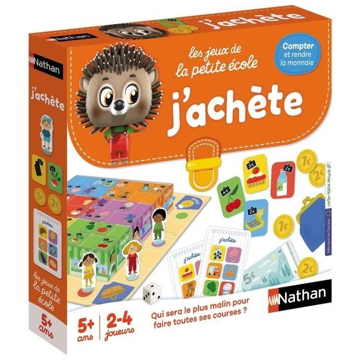Jeu de société - NATHAN - J'achete - Jeu de courses avec 6 boutiques