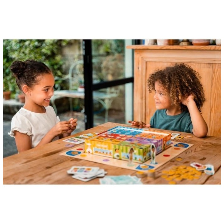 Jeu de société - NATHAN - J'achete - Jeu de courses avec 6 boutiques