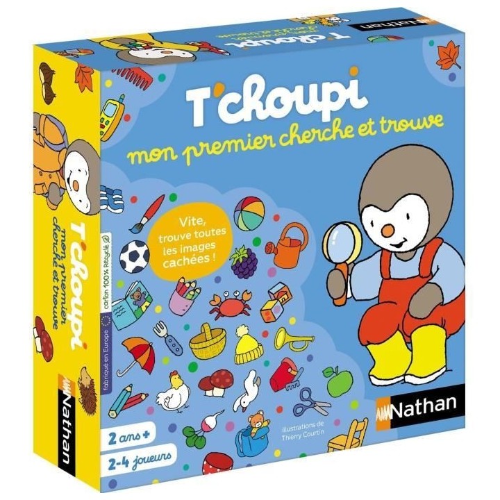 Jeu de société - NATHAN - T'choupi mon premier cherche et trouve - J