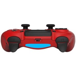 Manette Sans Fil Rouge avec Prise Jack pour casque et boutons lumineux pour PS4