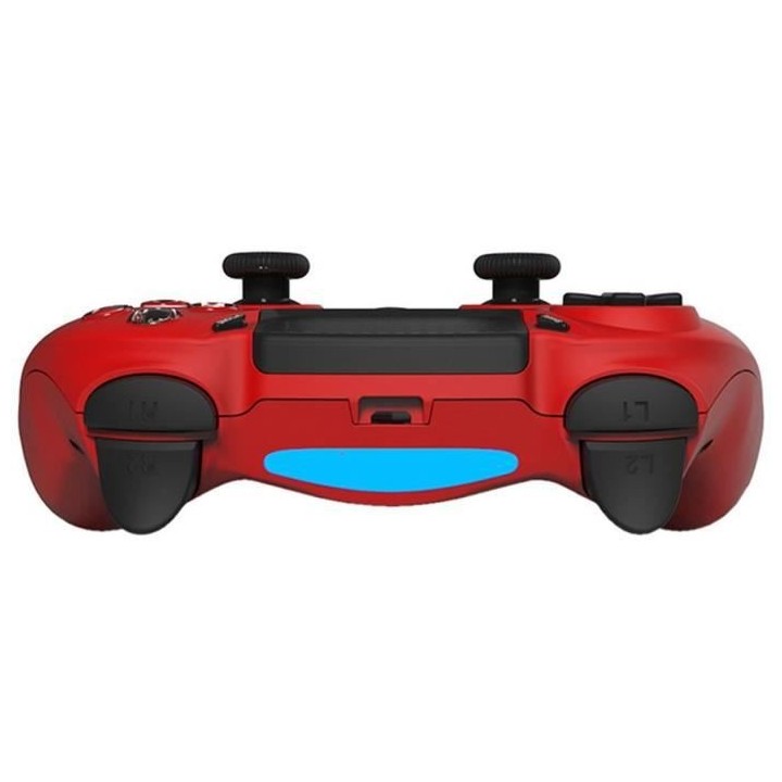 Manette Sans Fil Rouge avec Prise Jack pour casque et boutons lumineux