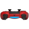 Manette Sans Fil Rouge avec Prise Jack pour casque et boutons lumineux pour PS4