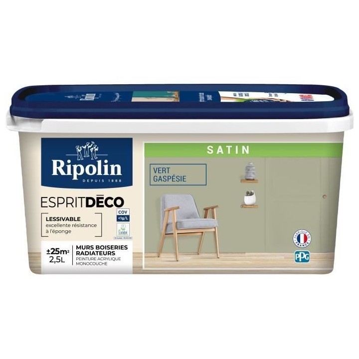 Peinture esprit deco multi-supports - RIPOLIN - 445877 - Vert gaspesie