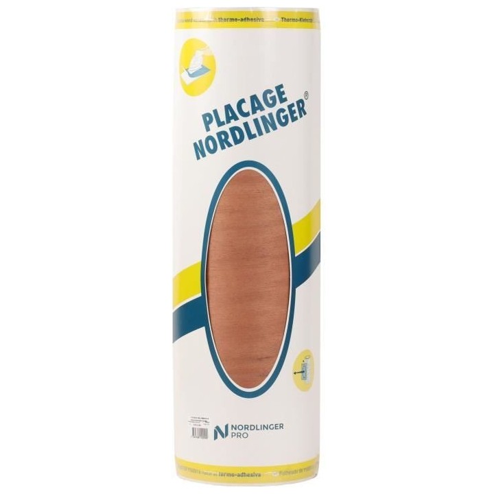 Placage en bois véritable acajou - NORDLINGER PRO - 0.50 m x 2.50 m -