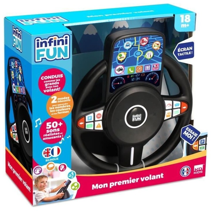 Volant Jouet - KD - Mon Premier Volant - Réaliste et ergonomique pour