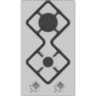 HUDSON HDG 2 I - Table de cuisson gaz domino - 2 foyers - Inox