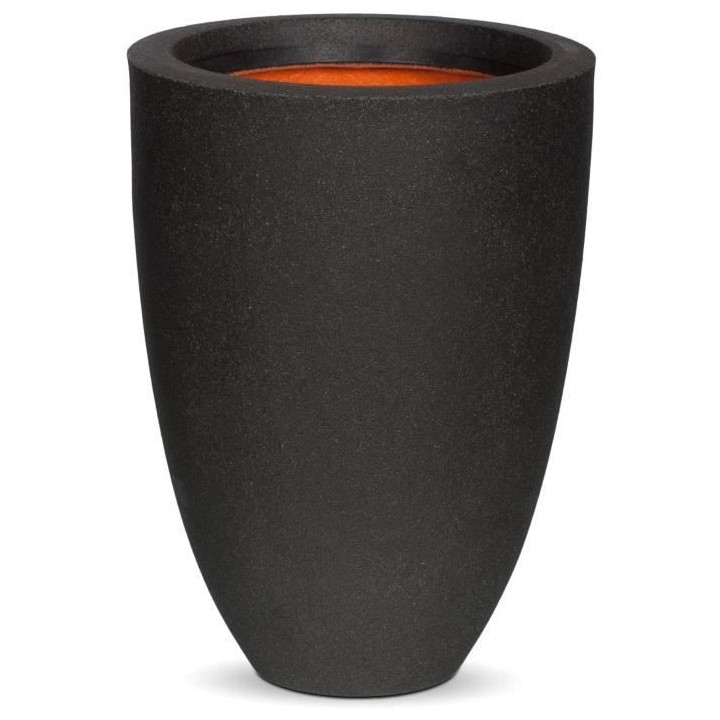 Vase élégant bas - CAPI EUROPE - SMOOTH NL - 34 x 46 cm - Noir