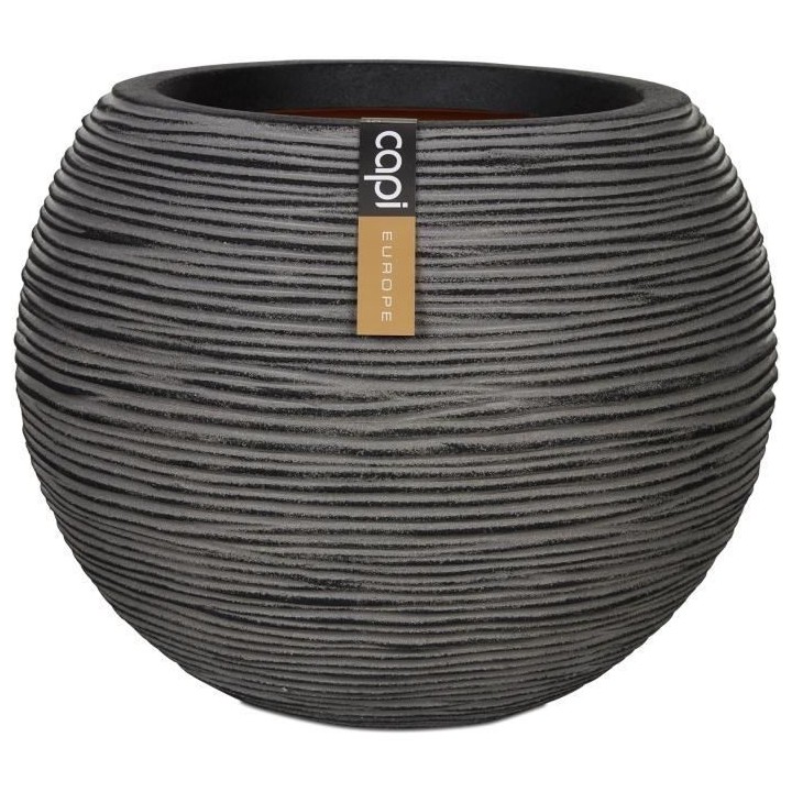 Vase boule - CAPI EUROPE - RIB NL - 40 x 32 cm - Anthracite