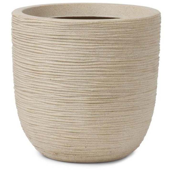 Pot de fleur boule - CAPI EUROPE - WASTE RIB NL - 35 x 34 cm - Terrazz