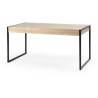 Table a manger fixe HIGH ROCK - 2 tiroirs - Rectangulaire - 6 personnes - L 166 x P 90,2 x H 76,9 cm