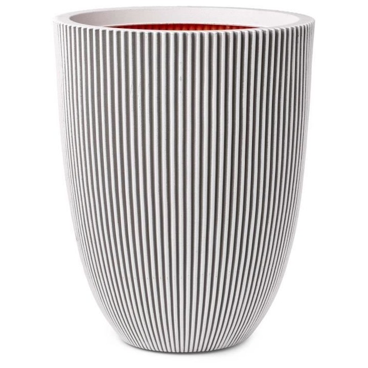 Capi Vase élégant Groove 34x46 cm ivoire 445498