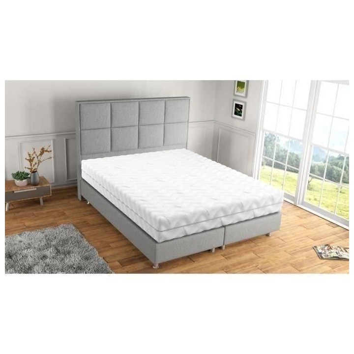 BAMBU - Matelas - 160 x 200 cm - Epaisseur : 20 cm - Réversible - Res