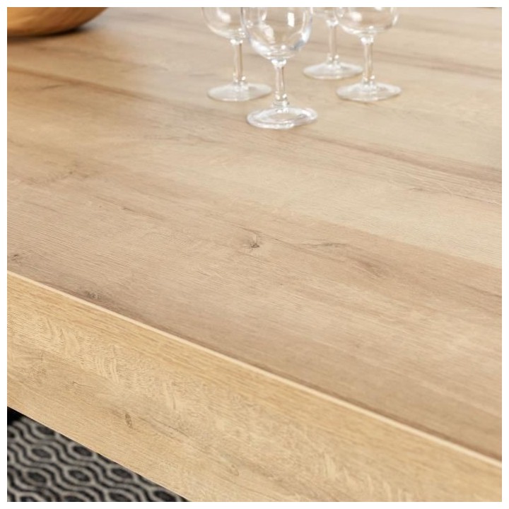 Table a manger fixe HIGH ROCK - 2 tiroirs - Rectangulaire - 6 personne