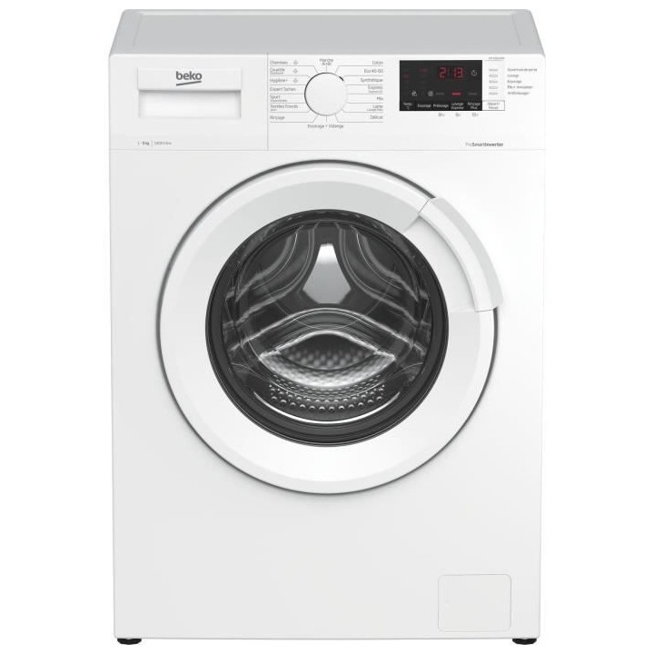 Lave-linge hublot BEKO WTV95220W - 9 kg - Induction - L60cm - 1400 trs