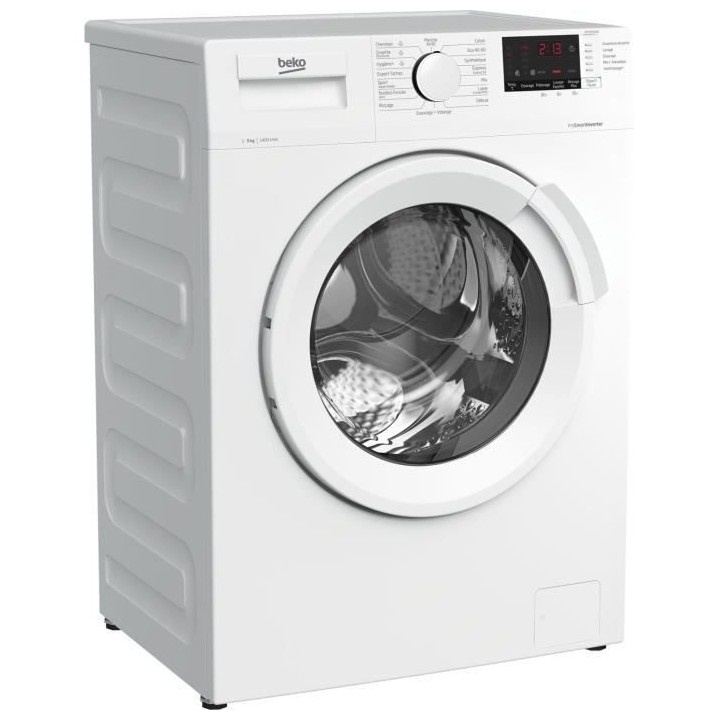 Lave-linge hublot BEKO WTV95220W - 9 kg - Induction - L60cm - 1400 trs