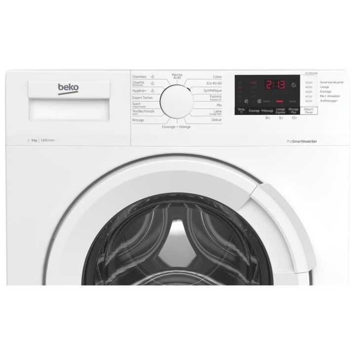 Lave-linge hublot BEKO WTV95220W - 9 kg - Induction - L60cm - 1400 trs