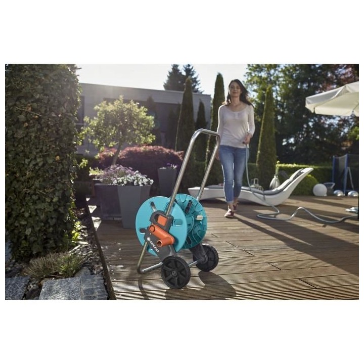 GARDENA Dévidoir CleverRoll taille S – Longueur max 40m – Adapté