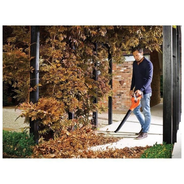 Souffleur de feuilles BLACK+DECKER GWC1820PC - 18V sans batterie ni ch
