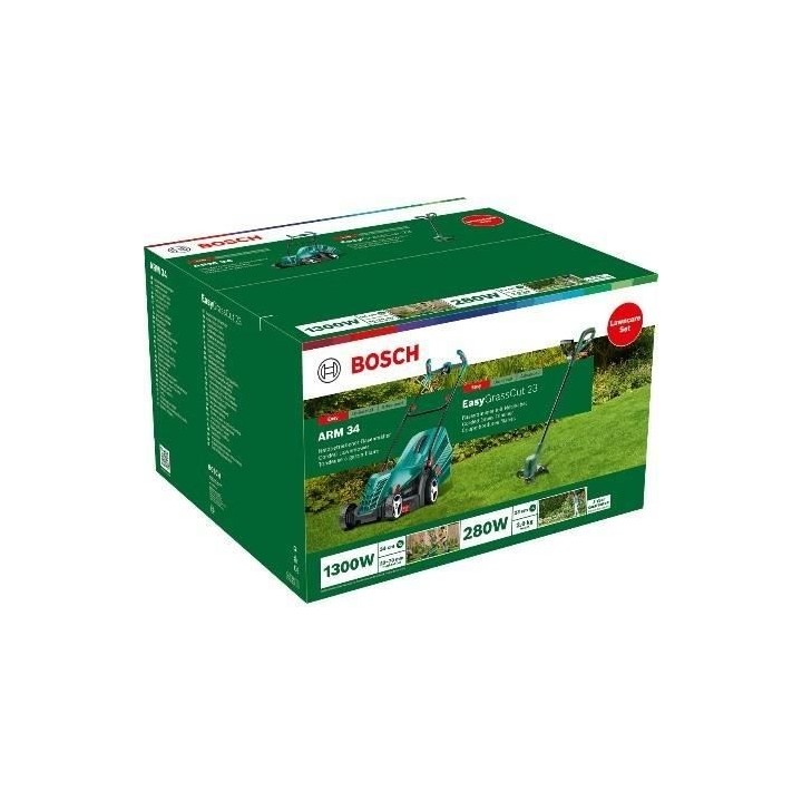 BOSCH Tondeuse a gazon électrique ARM 34-largeur de coupe 34 cm-1300W