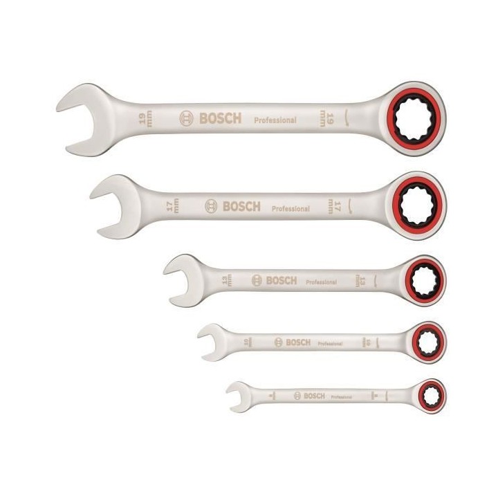 Set de 5 clés mixtes a cliquet