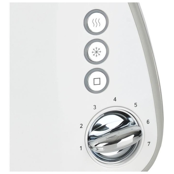 Grille-pain - BRANDT - T02T1050W - 2 fentes - 7 niveaux de puissance -