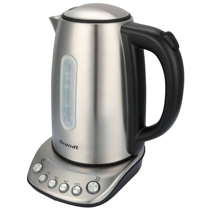 Bouilloire - BRANDT - BO1202B - 1,7 L - 5 températures + maintien au