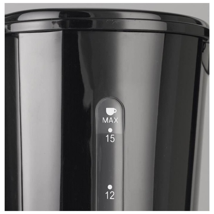 Cafetiere électrique - BRANDT - CAF815X - 15 tasses - 800 W - Noir