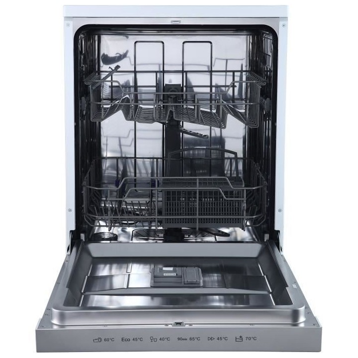 Lave-vaisselle pose libre BRANDT LVC328S - 12 couverts - L60cm - 48dB