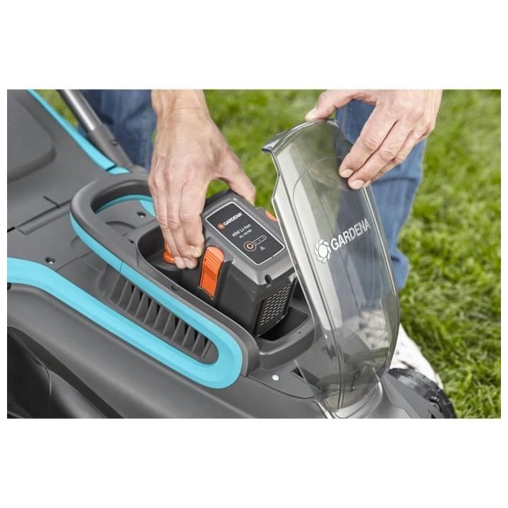 GARDENA Tondeuse -37cm- 40V-4,2Ah sur batterie PowerMax Li-40-37