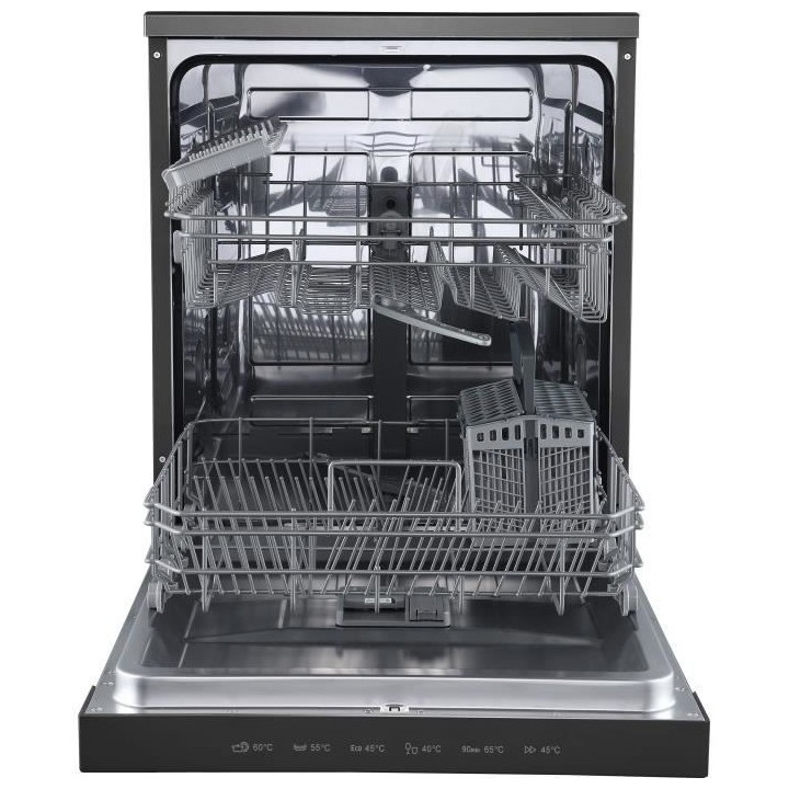 Lave-vaisselle pose libre BRANDT LVC337B - 13 couverts - L60cm - 47dB